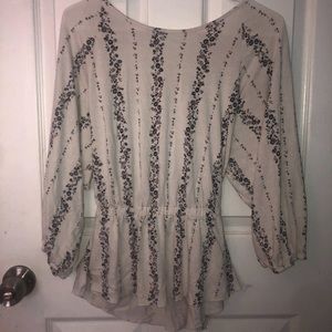 AMAZING WORN ONCE PEPLUM STYLE TOP